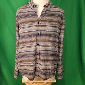 Rails Mens Found Canteen‎ Merid Runson Striped Long Sleeve Button Down Shirt XL